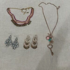 Jewelry necklace earrings